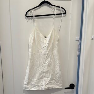 White Button-Down Dress